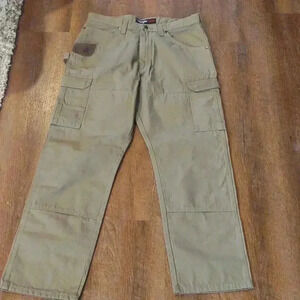 Wrangler Riggs Workwear olive green pants mens‎ 36x32 NWOT
